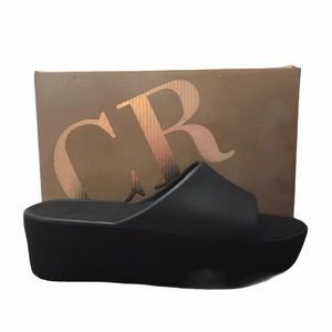 Charlotte Russe Wedge Comfy Slides